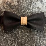 Noeud papillon en liège Noir