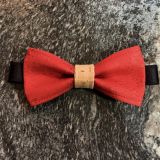 Noeud papillon en liège Noir