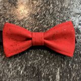 Noeud papillon en liège rouge